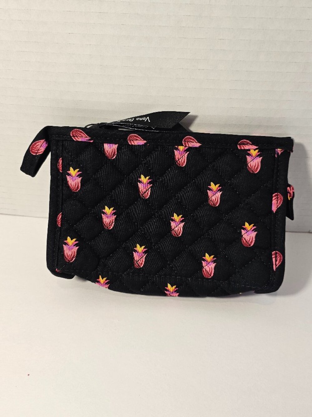 NWT Vera Bradley Mini Trapeze Cosmetic Rosa Ditsy Pencil Cosmetic Compact Floral